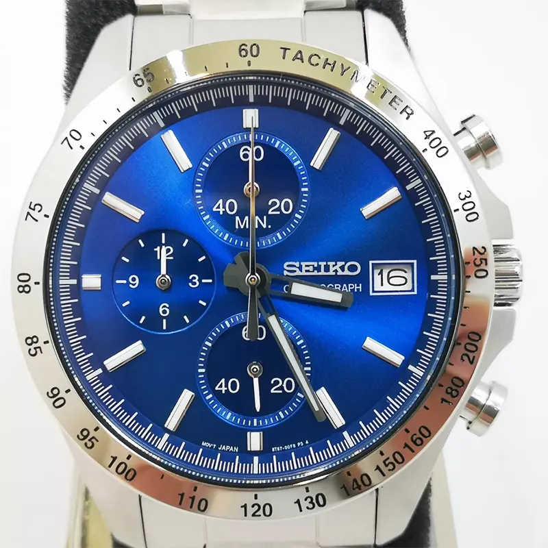 Seiko Spirit Chronograph Dark Blue Dial Men’s Watch | SBTR023